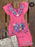 Vestido Kimono Tradicional - MÉXICO ARTE Y MODA - Vestido Bordado