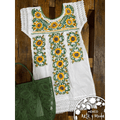 Vestido Mariachi Girasol - MÉXICO ARTE Y MODA - Vestido Bordado
