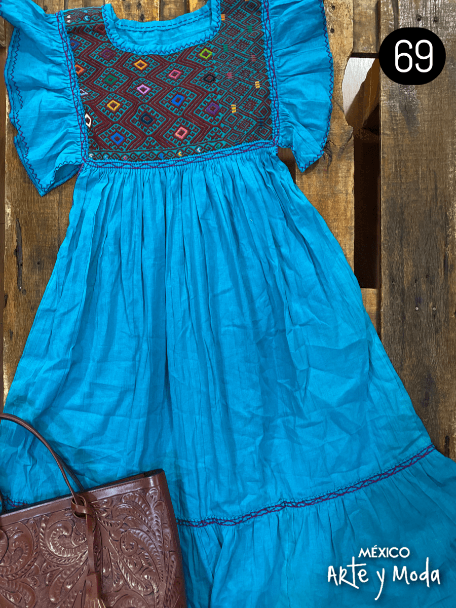 Vestido Muñeca San Andres - MÉXICO ARTE Y MODA - Vestido Bordado