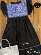 Vestido Muñeca San Andres - MÉXICO ARTE Y MODA - Vestido Bordado