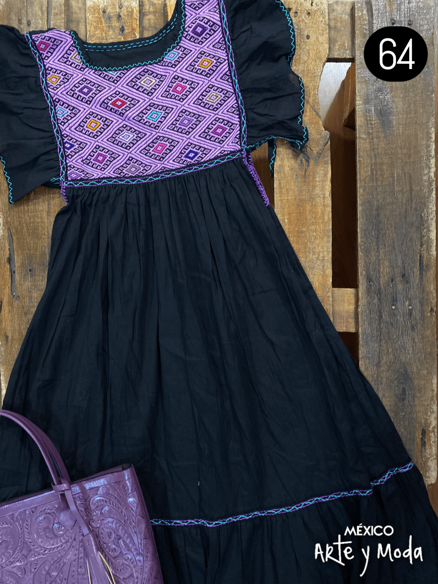 Vestido Muñeca San Andres - MÉXICO ARTE Y MODA - Vestido Bordado