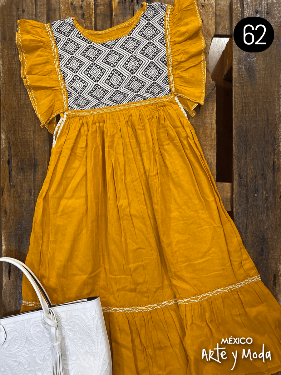 Vestido Muñeca San Andres - MÉXICO ARTE Y MODA - Vestido Bordado