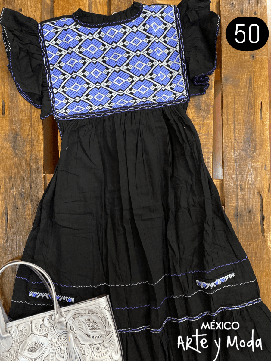 Vestido Muñeca San Andres - MÉXICO ARTE Y MODA - Vestido Bordado