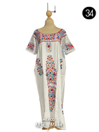Vestido Ornamental Tehuacana - MÉXICO ARTE Y MODA - Vestido Bordado