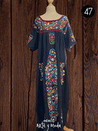 Vestido Ornamental Tehuacana - MÉXICO ARTE Y MODA - Vestido Bordado