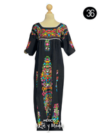 Vestido Ornamental Tehuacana - MÉXICO ARTE Y MODA - Vestido Bordado