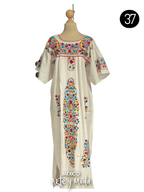 Vestido Ornamental Tehuacana - MÉXICO ARTE Y MODA - Vestido Bordado