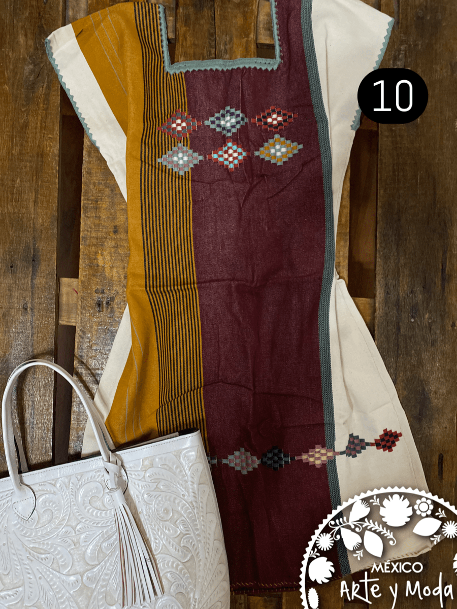Vestido Oxchuc - MÉXICO ARTE Y MODA - Vestido Bordado
