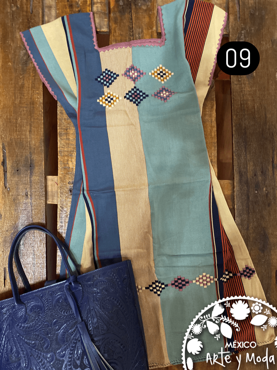 Vestido Oxchuc - MÉXICO ARTE Y MODA - Vestido Bordado