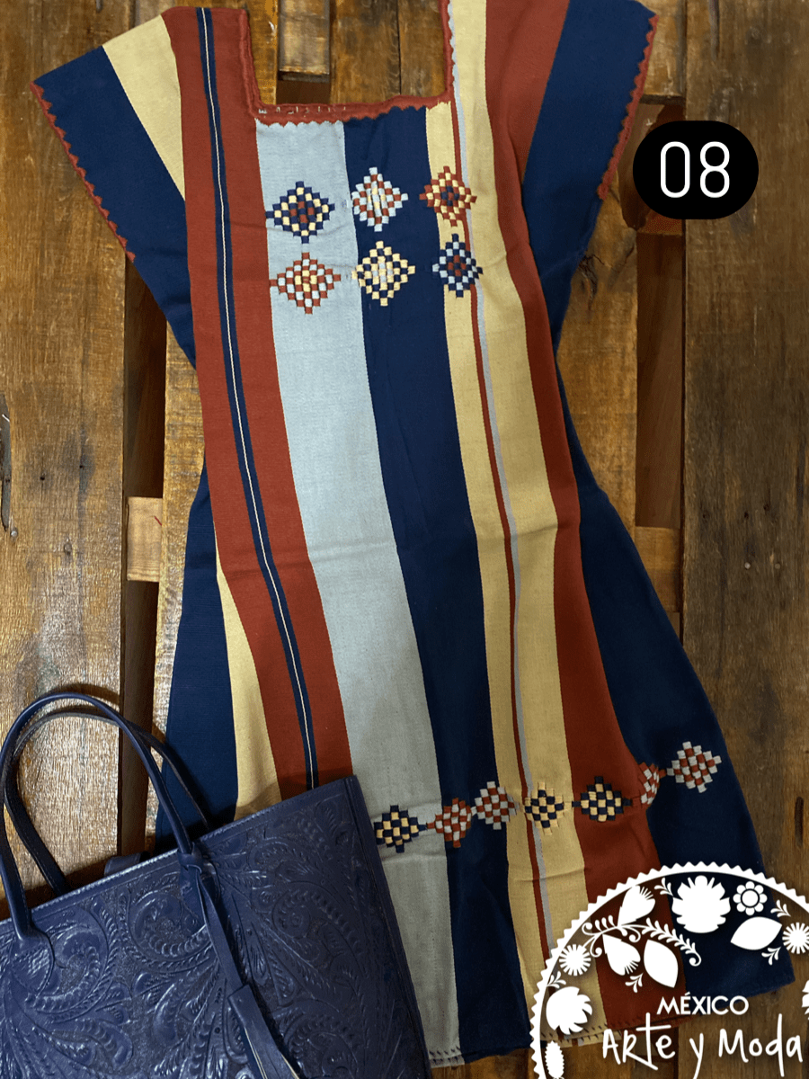 Vestido Oxchuc - MÉXICO ARTE Y MODA - Vestido Bordado