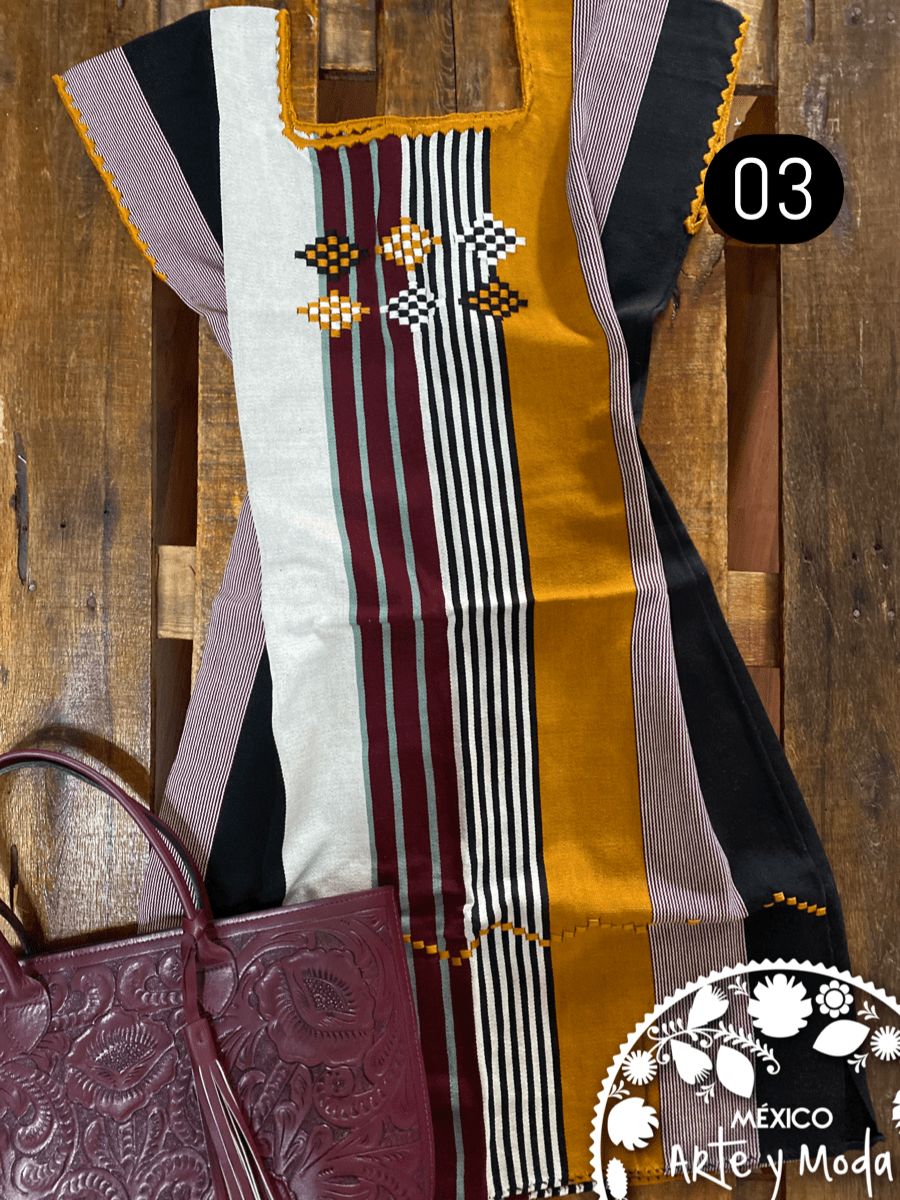 Vestido Oxchuc - MÉXICO ARTE Y MODA - Vestido Bordado