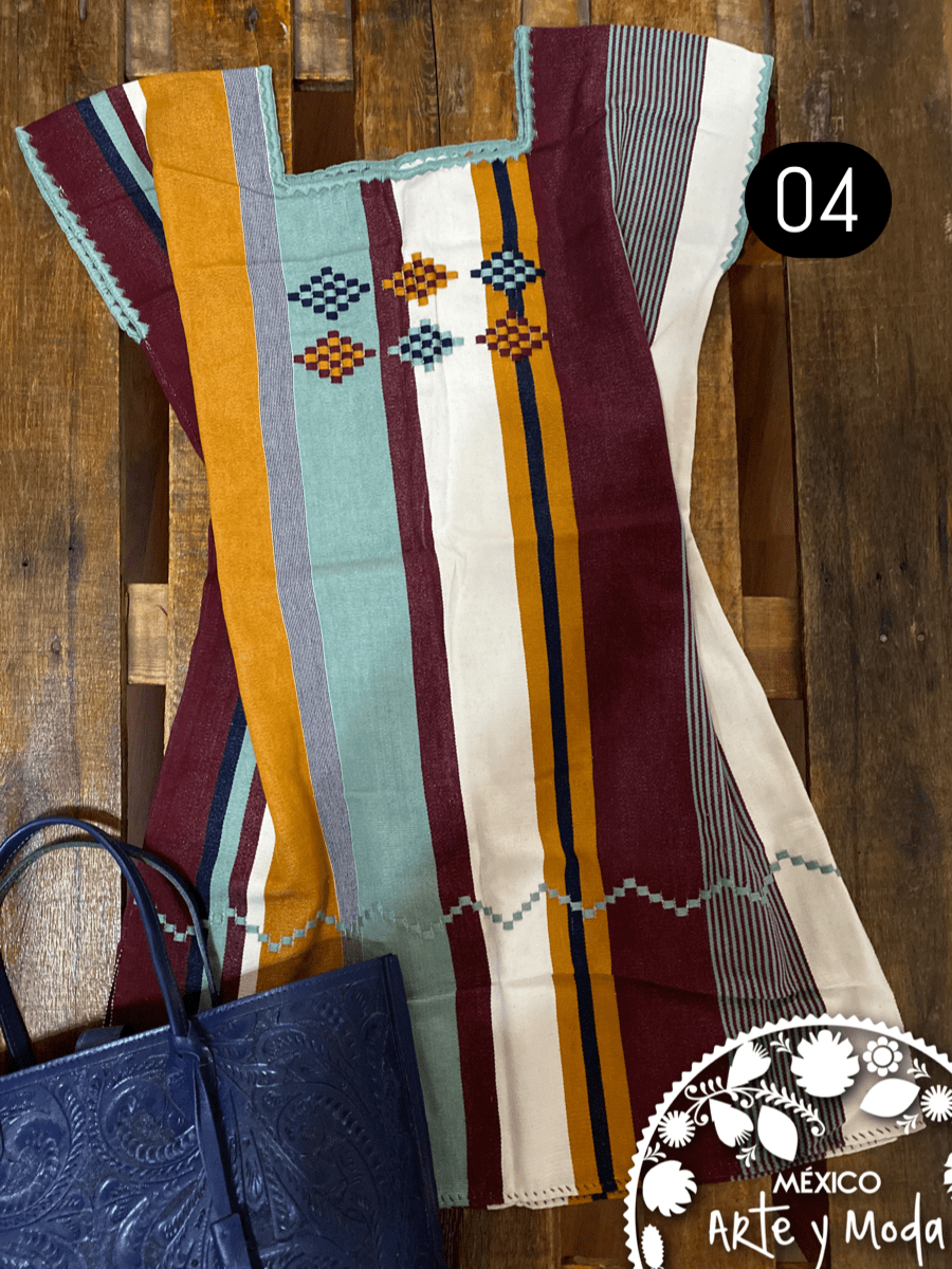 Vestido Oxchuc - MÉXICO ARTE Y MODA - Vestido Bordado
