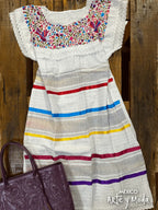 Vestido Paloma Liston - MÉXICO ARTE Y MODA - Vestido Bordado