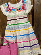 Vestido Paloma Liston - MÉXICO ARTE Y MODA - Vestido Bordado