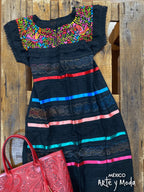 Vestido Paloma Liston - MÉXICO ARTE Y MODA - Vestido Bordado