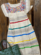 Vestido Paloma Liston - MÉXICO ARTE Y MODA - Vestido Bordado