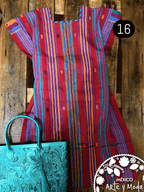 Vestido Pantelho - MÉXICO ARTE Y MODA - Vestido Bordado