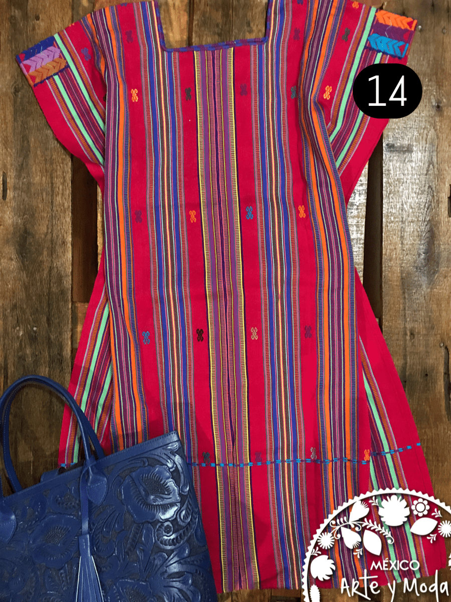 Vestido Pantelho - MÉXICO ARTE Y MODA - Vestido Bordado