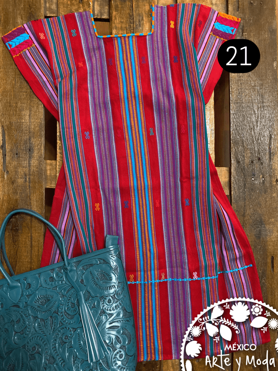 Vestido Pantelho - MÉXICO ARTE Y MODA - Vestido Bordado