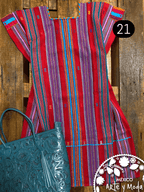 Vestido Pantelho - MÉXICO ARTE Y MODA - Vestido Bordado