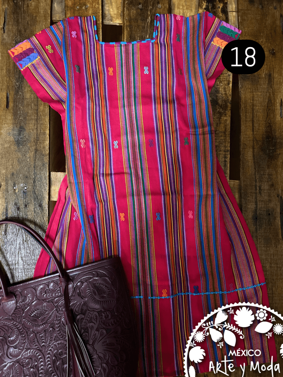 Vestido Pantelho - MÉXICO ARTE Y MODA - Vestido Bordado