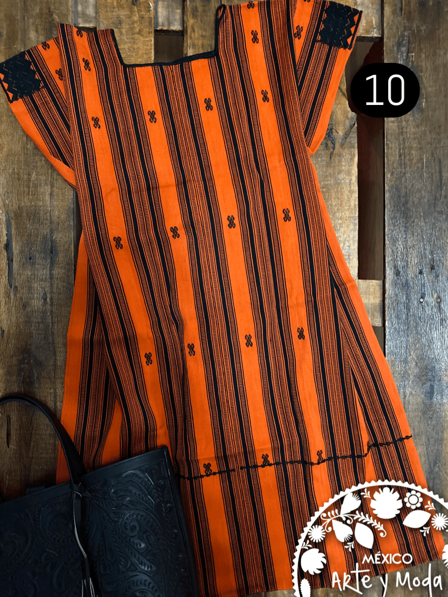 Vestido Pantelho - MÉXICO ARTE Y MODA - Vestido Bordado