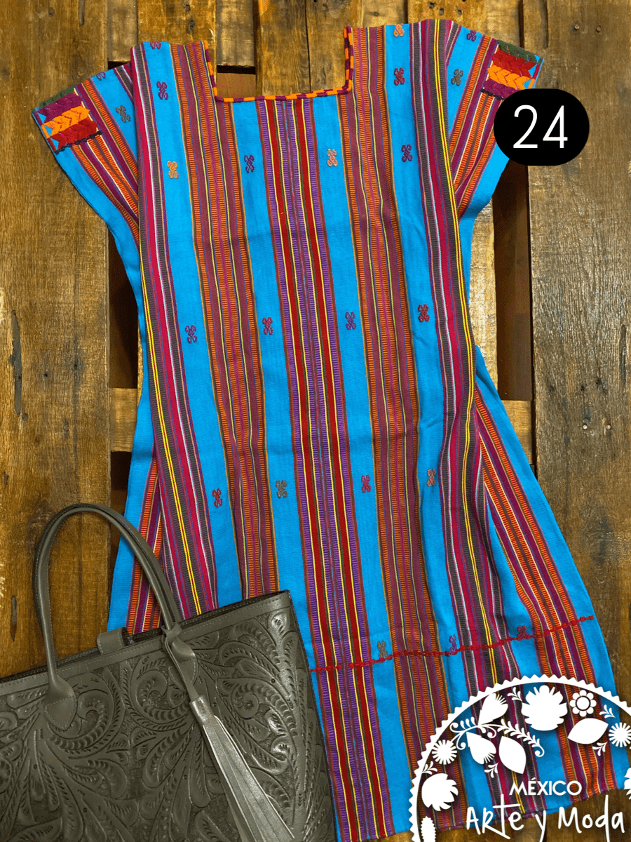 Vestido Pantelho - MÉXICO ARTE Y MODA - Vestido Bordado