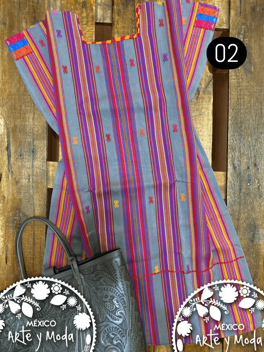 Vestido Pantelho - MÉXICO ARTE Y MODA - Vestido Bordado