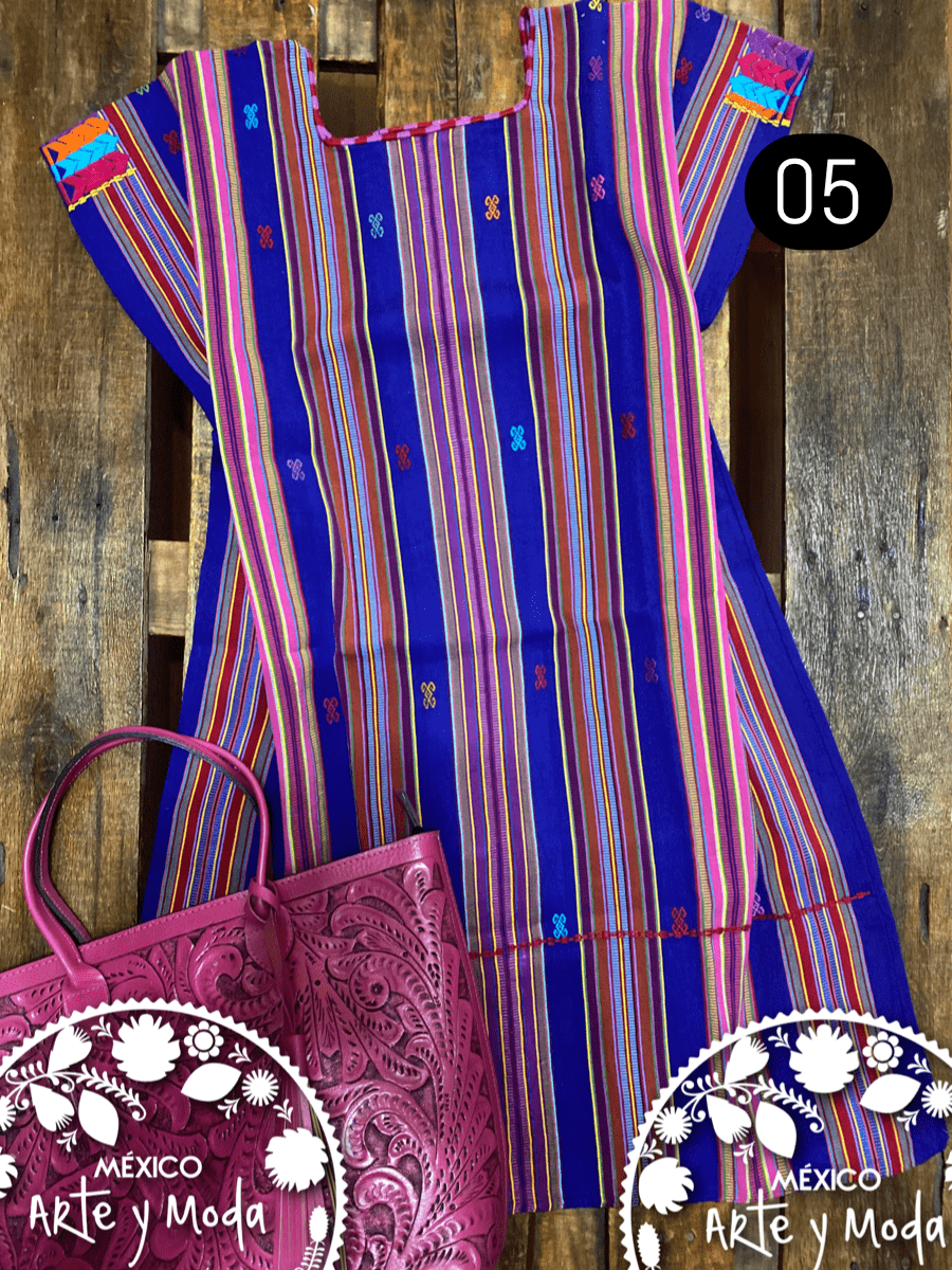 Vestido Pantelho - MÉXICO ARTE Y MODA - Vestido Bordado