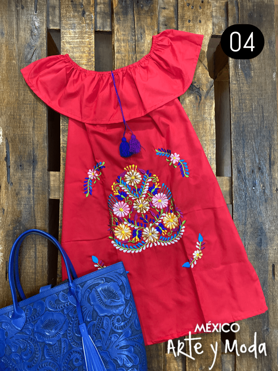 Vestido Pop - MÉXICO ARTE Y MODA - Vestido Bordado