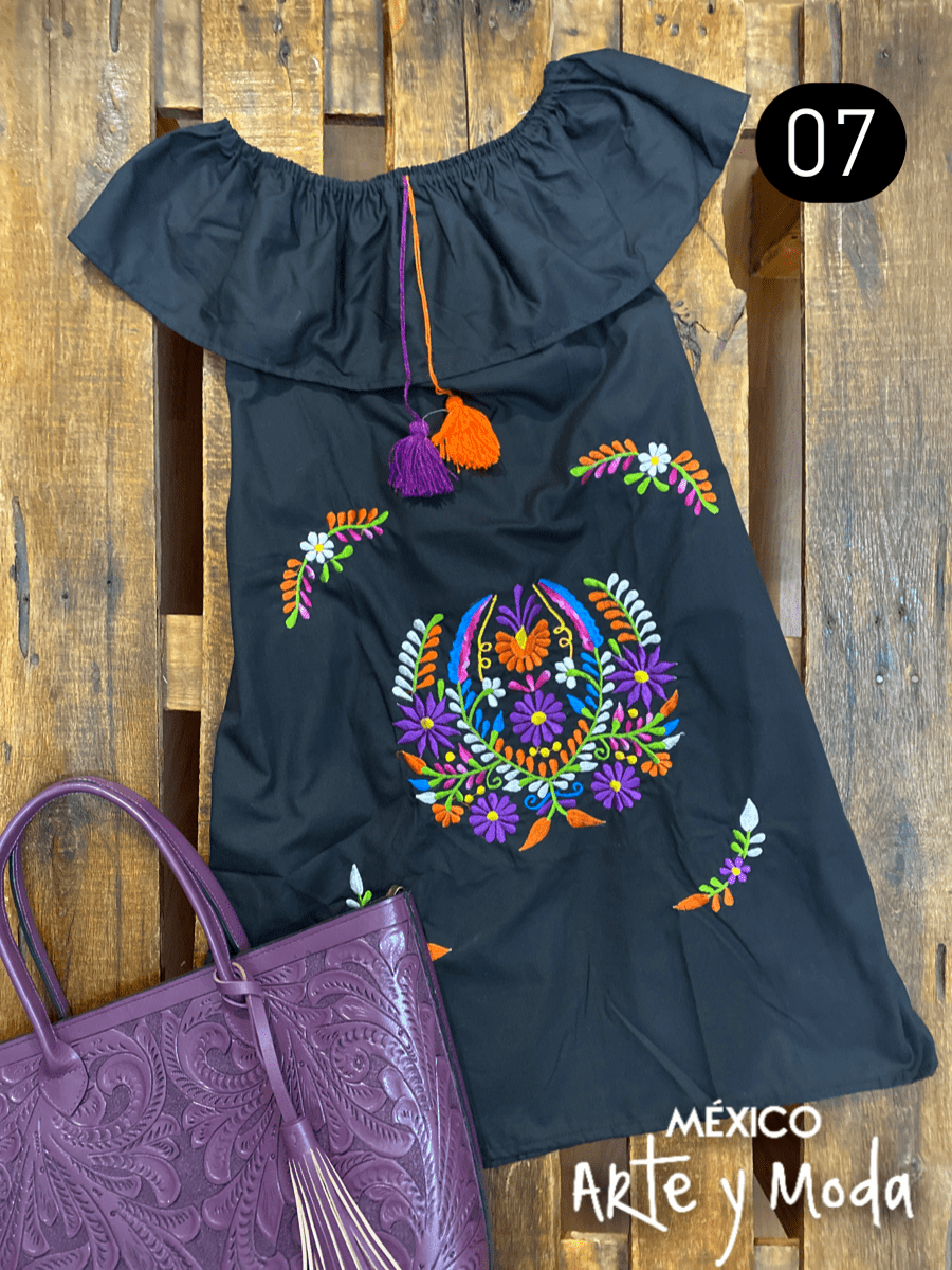 Vestido Pop - MÉXICO ARTE Y MODA - Vestido Bordado