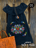 Vestido Pop - MÉXICO ARTE Y MODA - Vestido Bordado