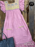 Vestido San Andres Rayon - MÉXICO ARTE Y MODA - Vestido Bordado
