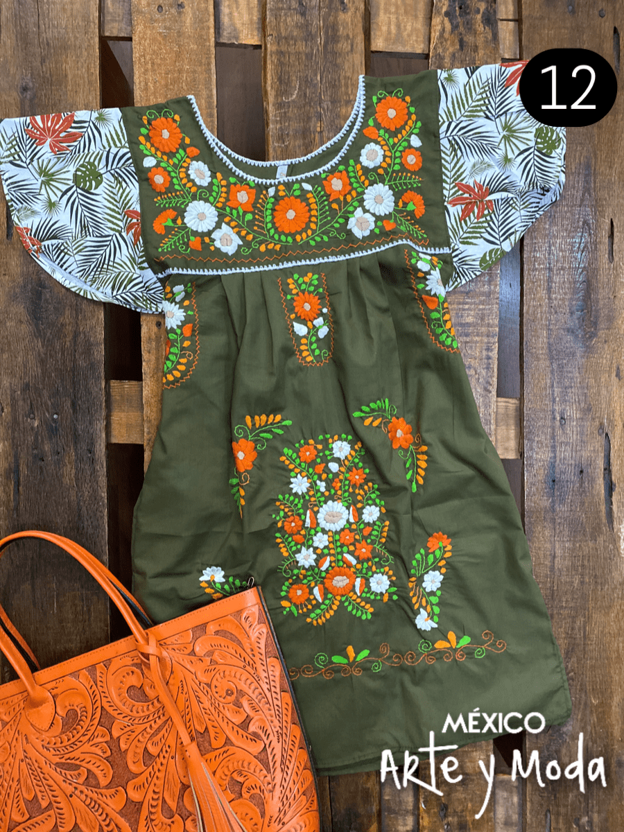 Vestido Tehuacan Fusion - MÉXICO ARTE Y MODA - Vestido Bordado