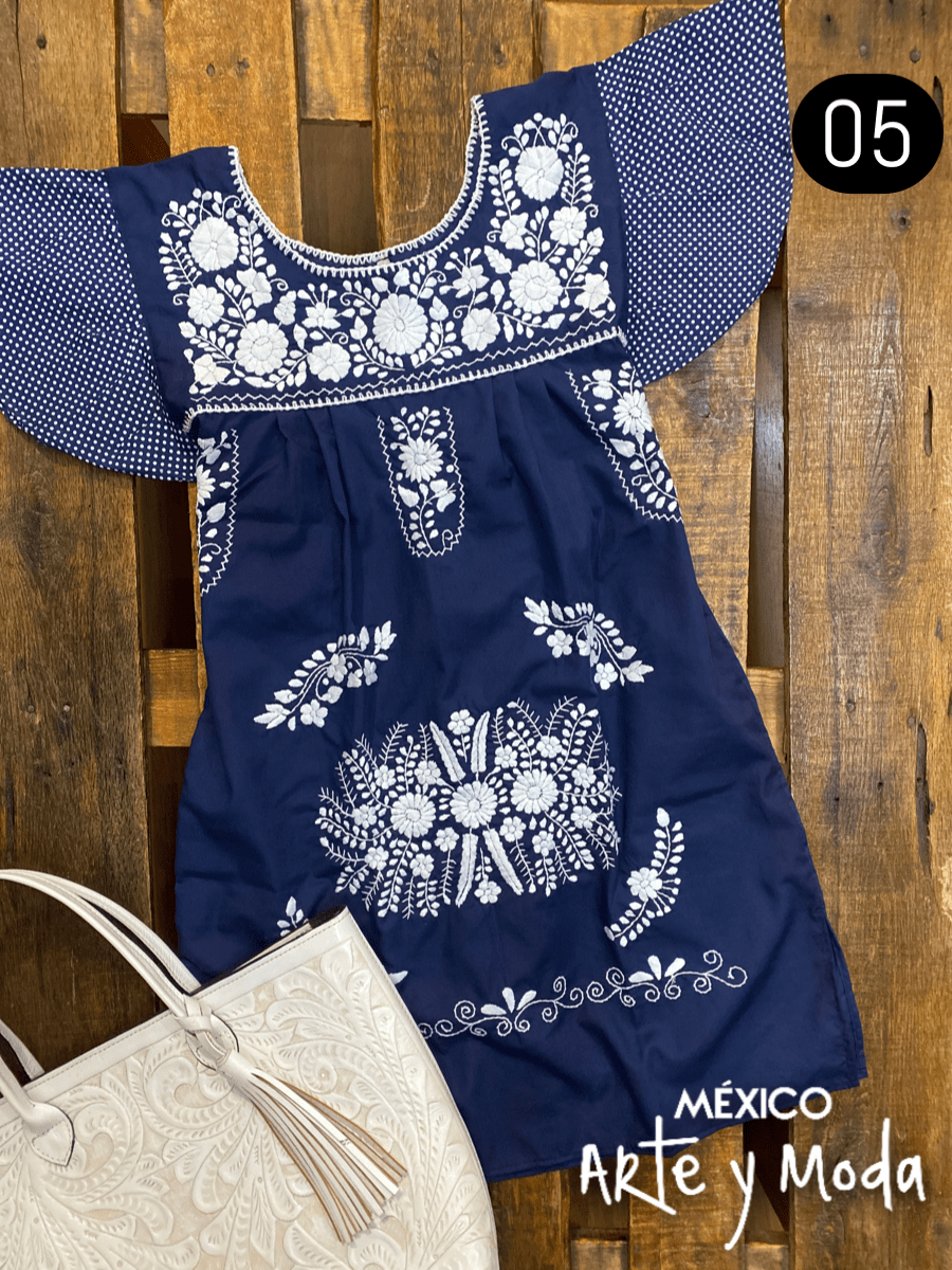 Vestido Tehuacan Fusion - MÉXICO ARTE Y MODA - Vestido Bordado
