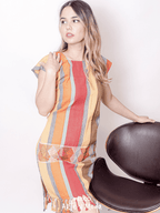 Vestido Telar Clasico - MÉXICO ARTE Y MODA - Vestido Bordado