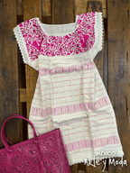 Vestido Telar Paloma - MÉXICO ARTE Y MODA - Vestido Bordado