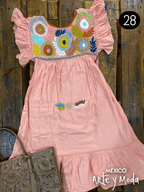 Vestido Teopisca Fino - MÉXICO ARTE Y MODA - Vestido Bordado