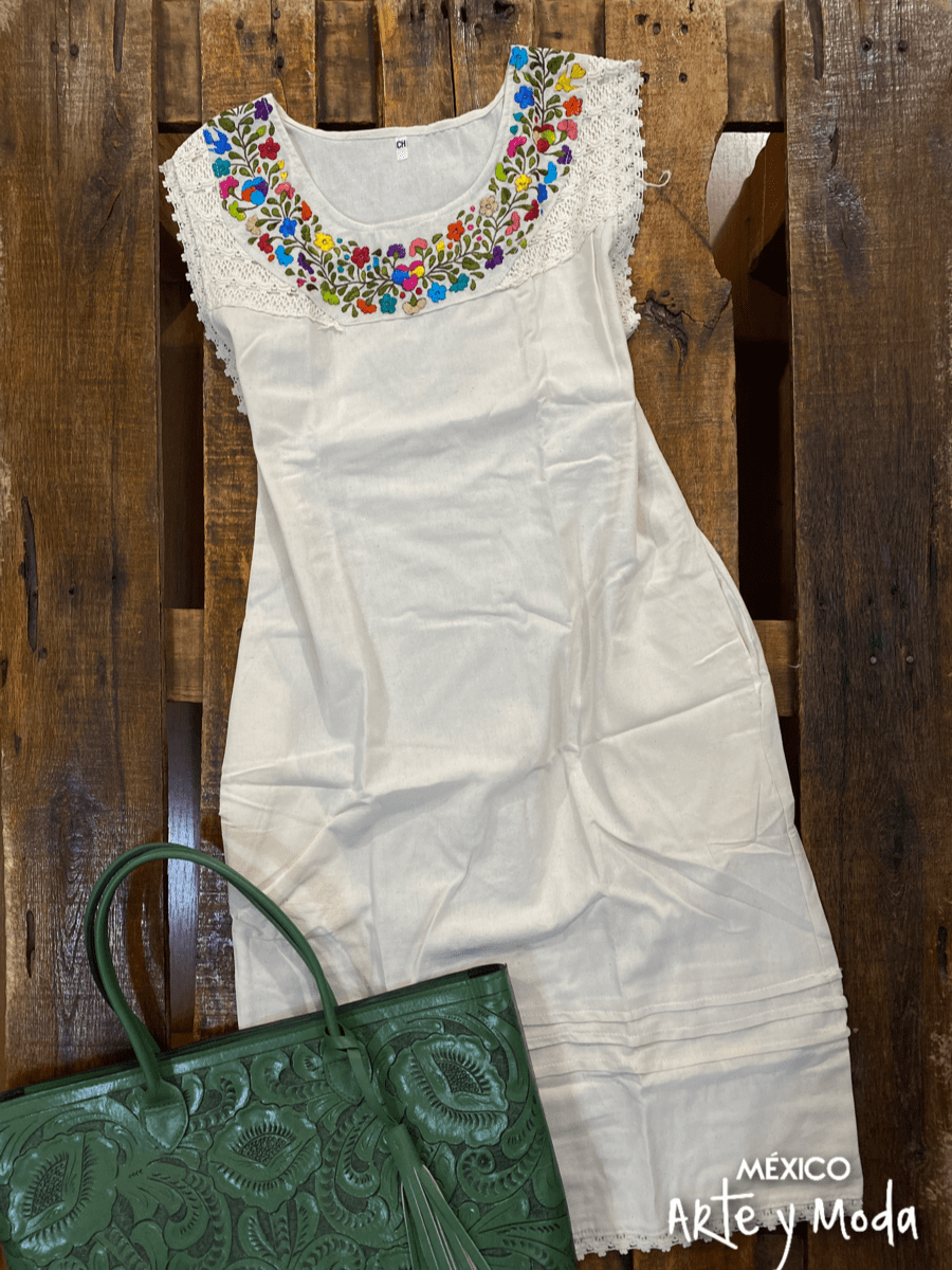 Vestido Veracruz - MÉXICO ARTE Y MODA - Vestido Bordado