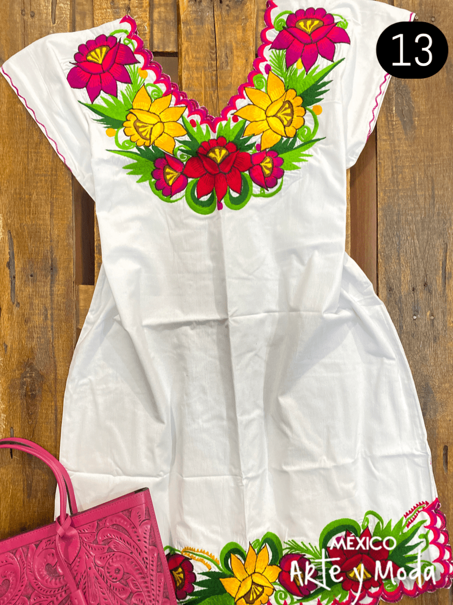 Vestido Veronica - MÉXICO ARTE Y MODA - Vestido Bordado