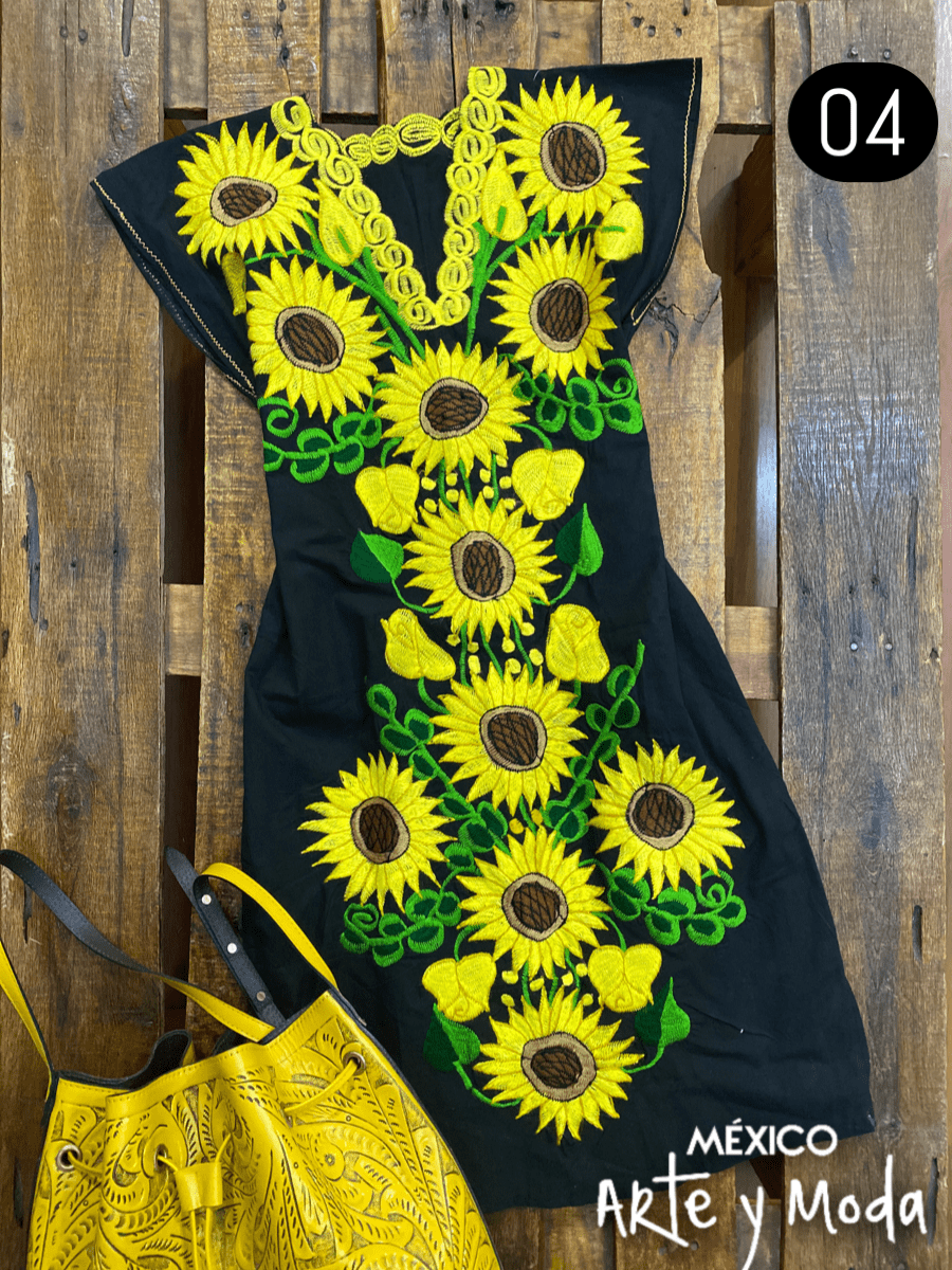 Vestido Zinac Especial - MÉXICO ARTE Y MODA - Vestido Bordado