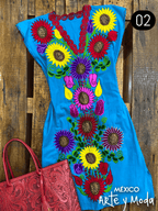 Vestido Zinac Especial - MÉXICO ARTE Y MODA - Vestido Bordado
