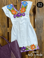 Vestido Zinac Fiesta - MÉXICO ARTE Y MODA - Vestido Bordado