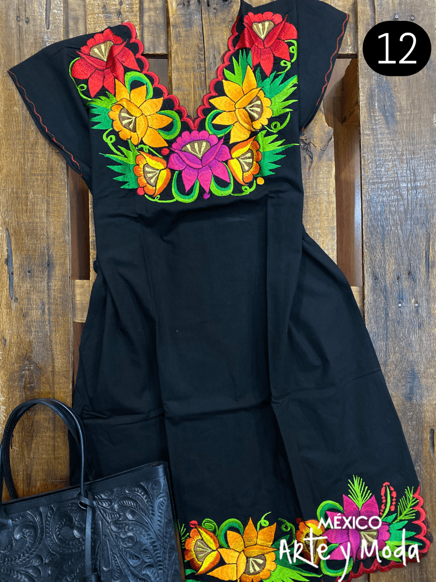 Vestido Zinac Fiesta - MÉXICO ARTE Y MODA - Vestido Bordado